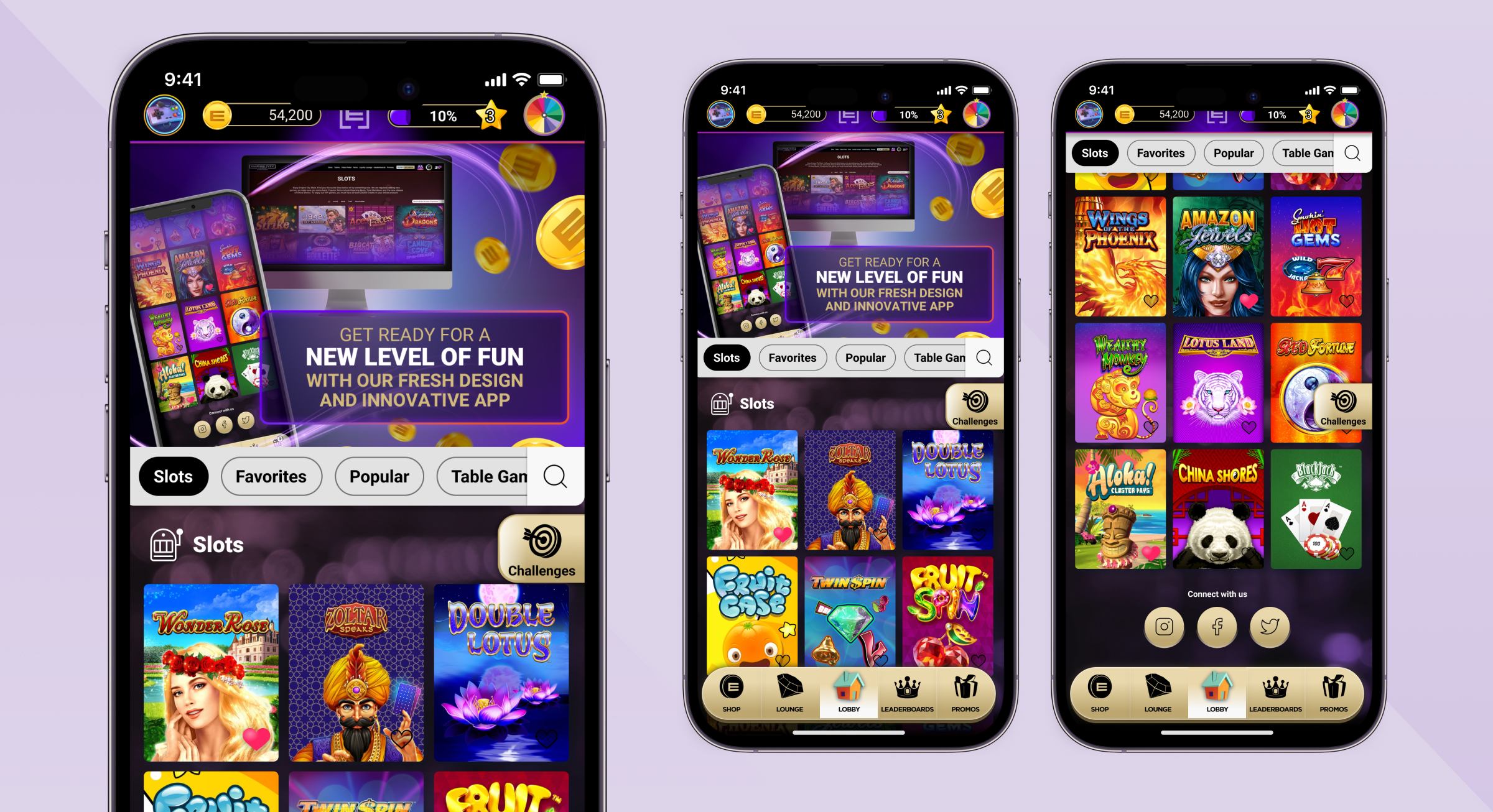 Empire City Casino lobby screen