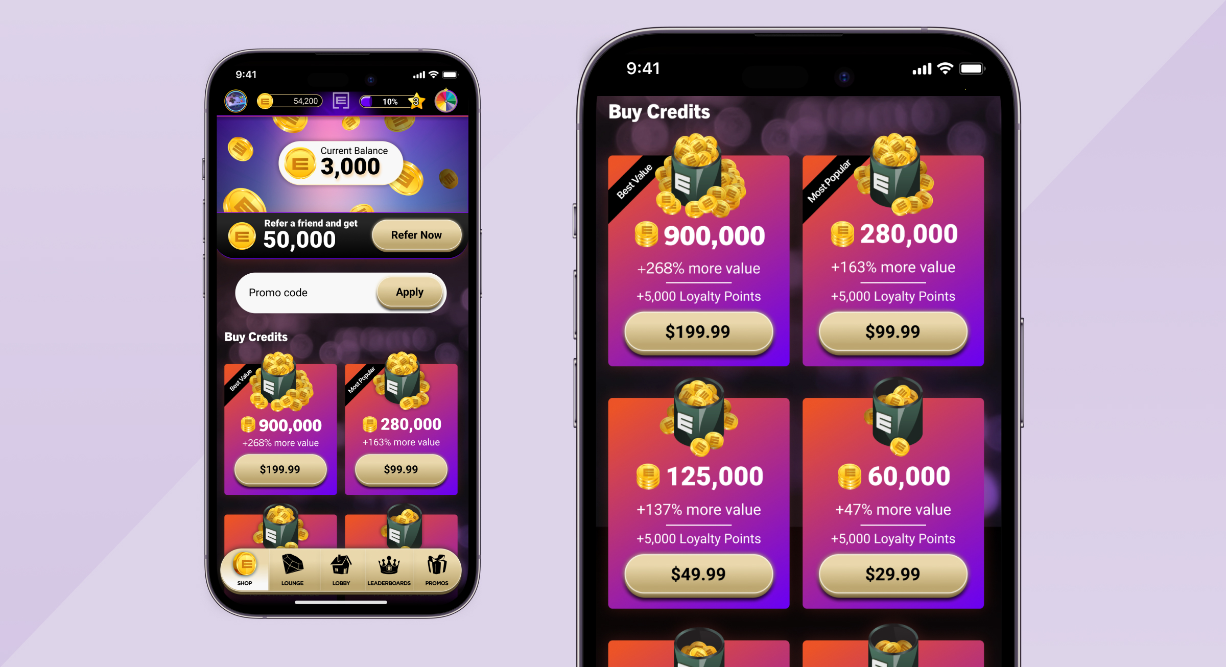 Empire City Casino promotions screen